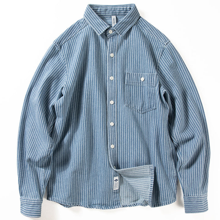 Herren Karo-Hemdjacke aus weichem Baumwollmix Drune