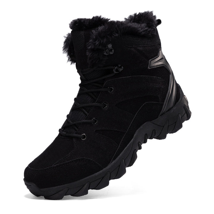 Damen Gefütterter knöchelhoher Winter‑Outdoor‑Boot mit Kunstfellfutter und griffiger Trailprofilsohle Drune