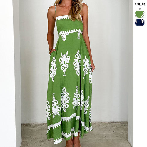 Damen Sommerkleid mit eleganter Stickerei Drune