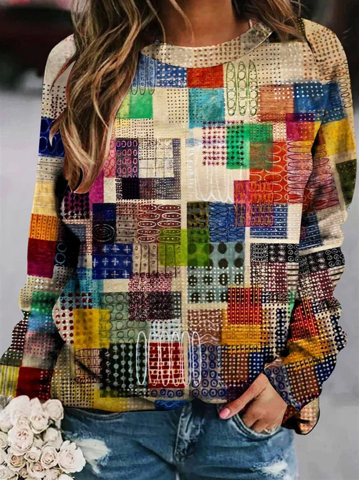 Drune | Pullover Aus Bedruckter Wolle