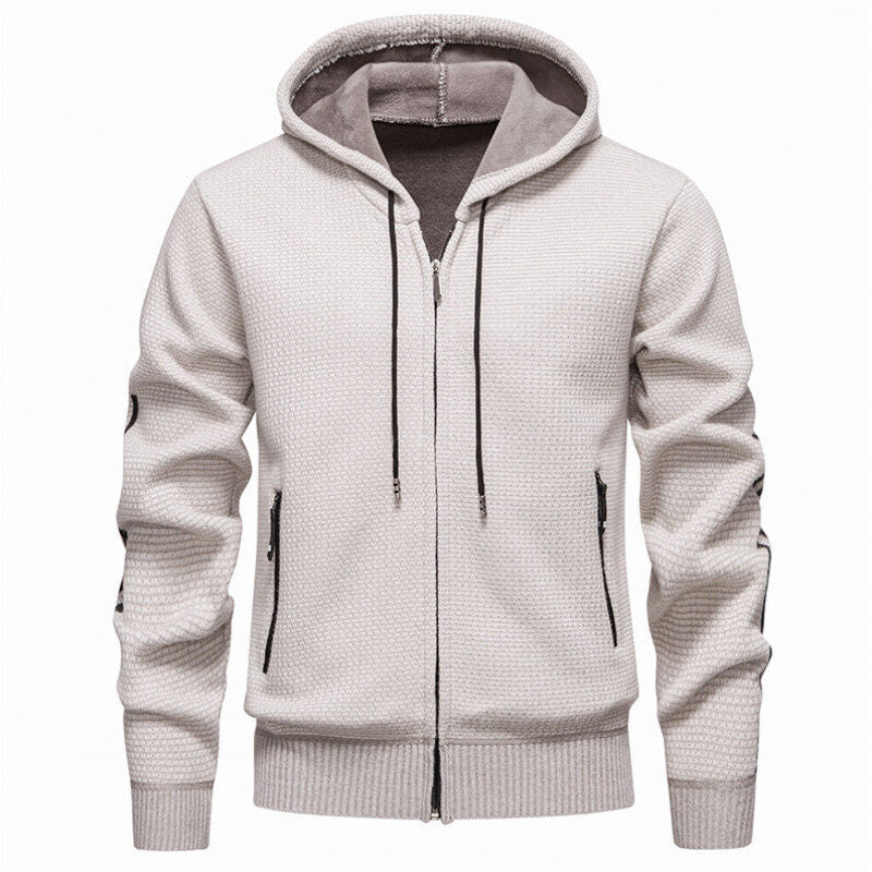Herren Sportliche Kapuzenjacke mit innovativem Materialmix Drune