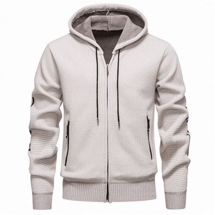 Herren Sportliche Kapuzenjacke mit innovativem Materialmix Drune