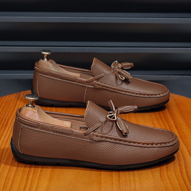 Herren Elegante Mokassins mit modischem Schnürdetail Drune