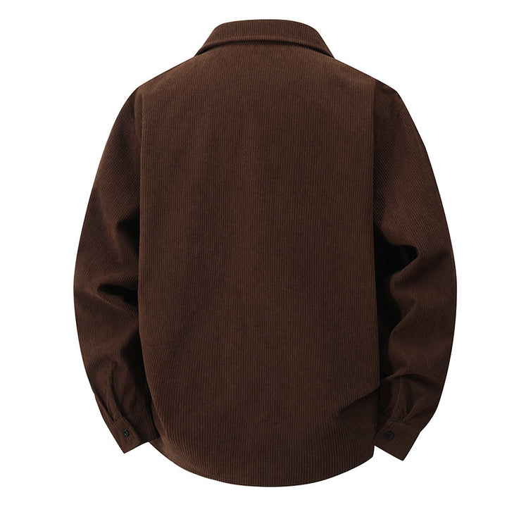 Herren Hochwertige Cordjacke Drune
