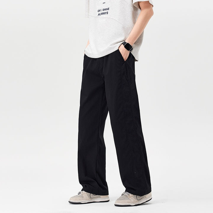 Damen Bequeme Weitgeschnittene Stoffhose Drune