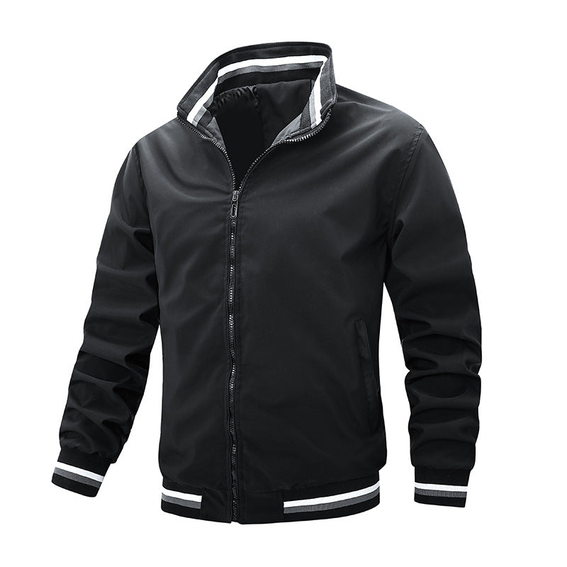Herren Sportliche Übergangsjacke mit kontrastierenden Akzenten Drune