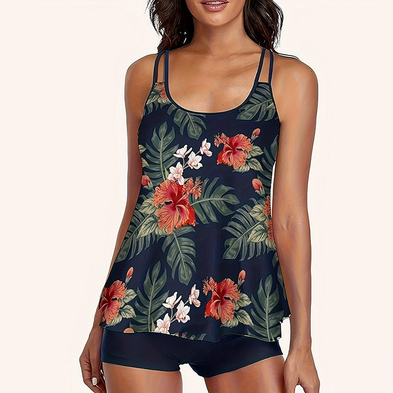 Damen sommerliches Tankini-Oberteil mit sportlichem Schnitt Drune