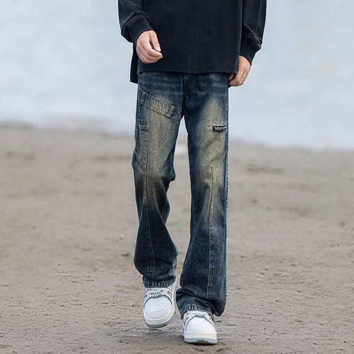 Herren Modische Cargo-Jeans mit praktischen Taschen Drune