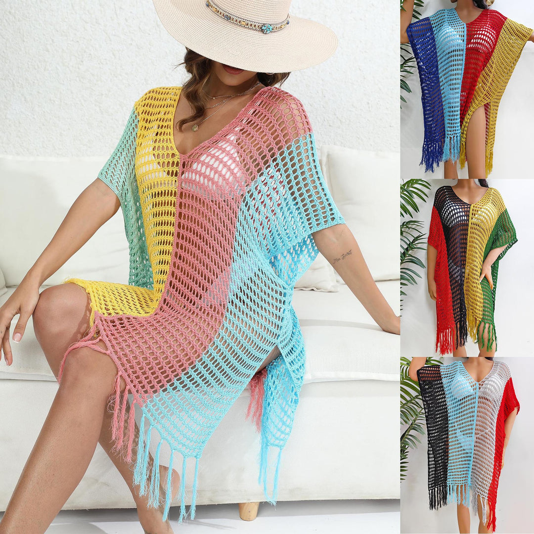 Damen luftig-transparenter Strandponcho Drune