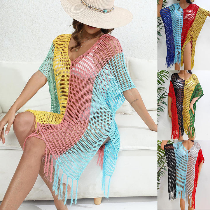 Damen luftig-transparenter Strandponcho Drune