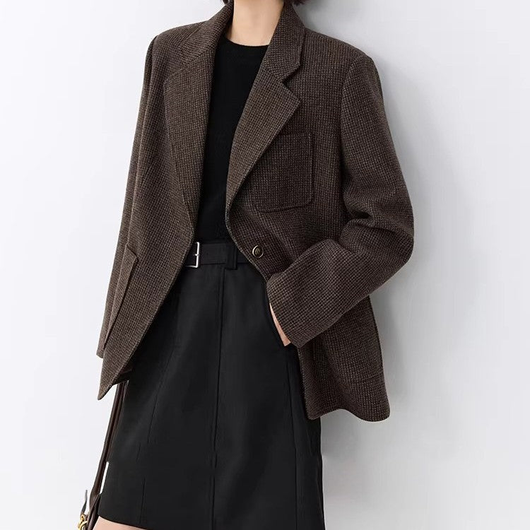 Damen Elegante oversized Jacke mit strukturiertem Design Drune
