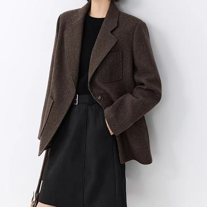 Damen Elegante oversized Jacke mit strukturiertem Design Drune