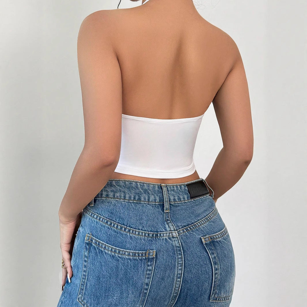 Damen Blusentop mit tiefem V-Ausschnitt und floralem Design Drune