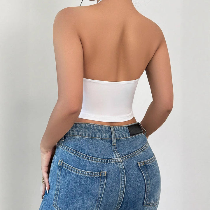 Damen Blusentop mit tiefem V-Ausschnitt und floralem Design Drune
