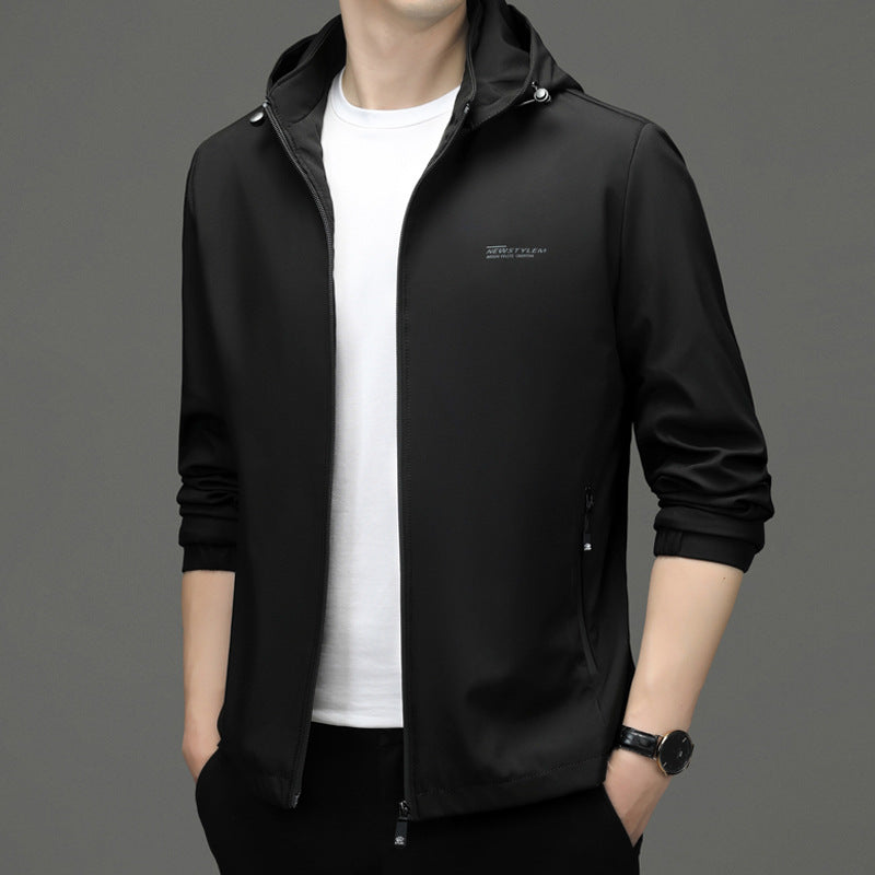 Herren leichte Sportjacke mit atmungsaktiver Membran und praktischen Taschen Drune