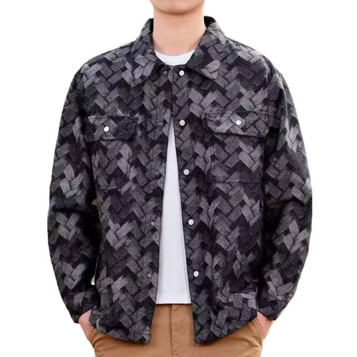 Herren Lässige Musterjacke Drune