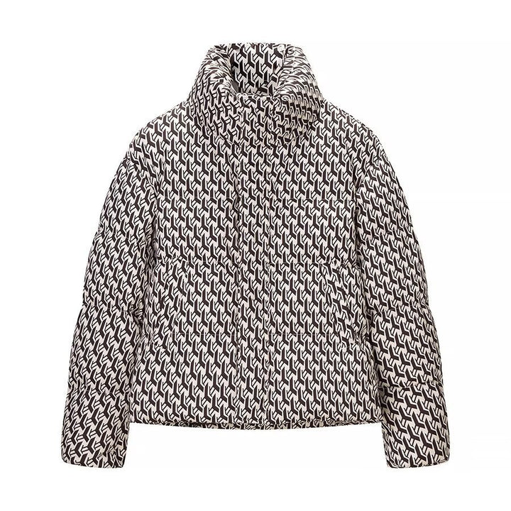 Damen Steppjacke mit modernem Grafikdesign Drune