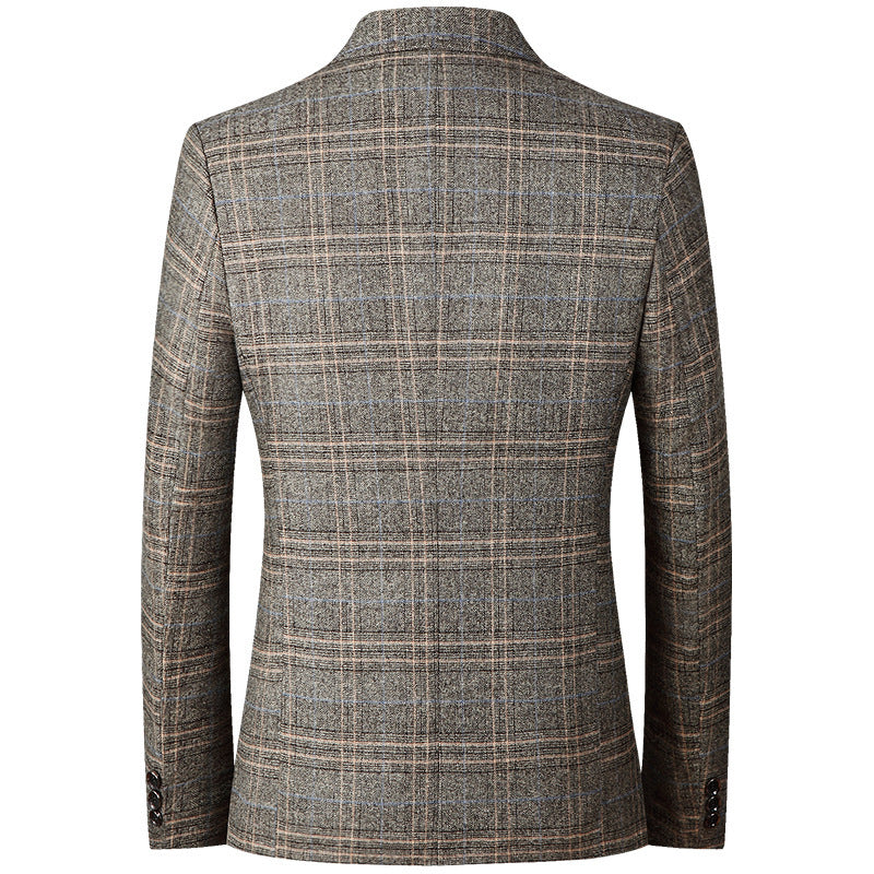 Herren Modernes Karomuster-Sakko im Heritage-Look mit fallendem Revers Drune