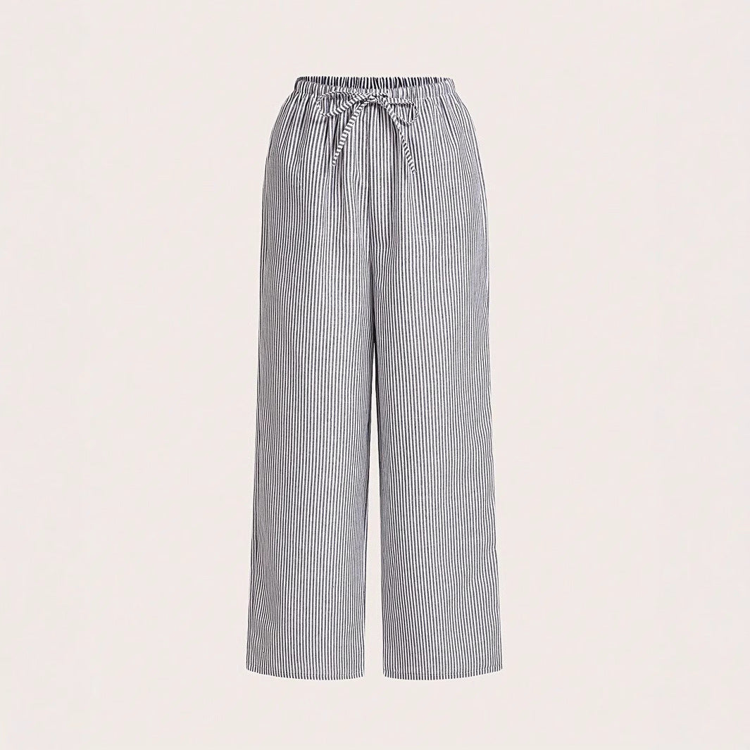 Damen Luftige Palazzo-Hose mit gemustertem Design Drune
