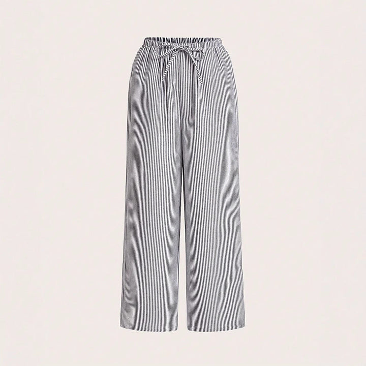 Damen Luftige Palazzo-Hose mit gemustertem Design Drune