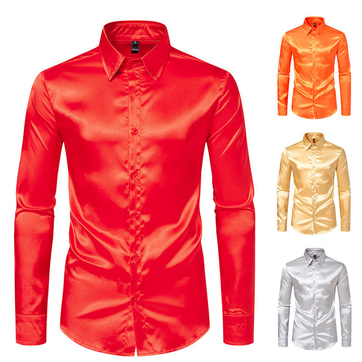Herren Seidenhemd Drune
