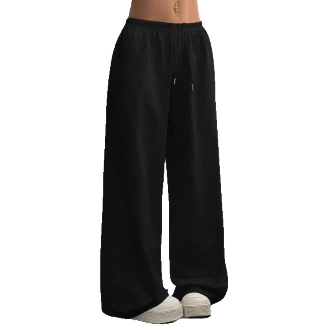 Damen Weite Sweatpants mit elastischem Bund Drune