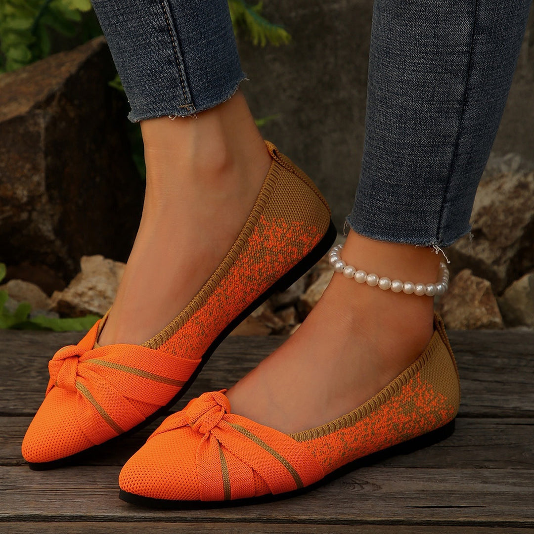 Damen Ballerinas mit dekorativem Schleifen-Design Drune