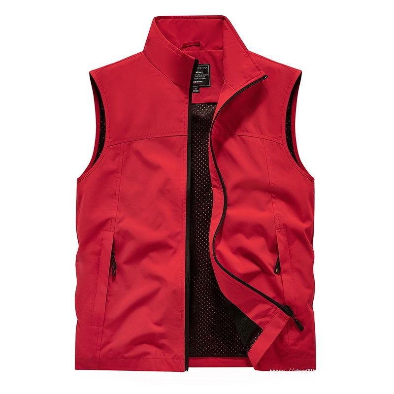 Herren Softshell-Weste mit Mesh-Innenfutter, windabweisend & Reißverschlusstaschen Drune