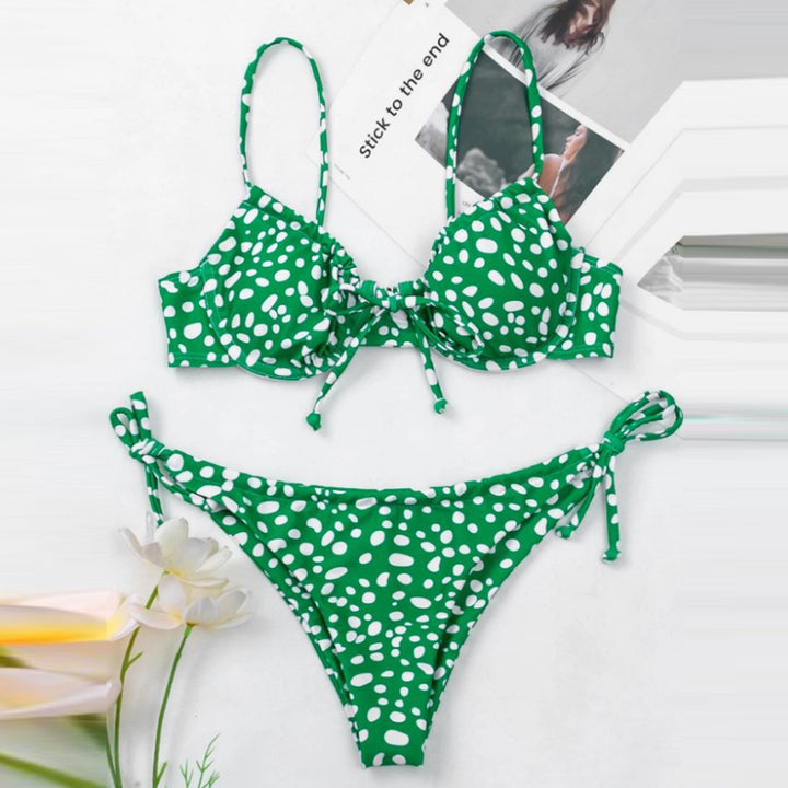 Damen Triangel-Bikini mit verstellbaren Trägern und verspieltem Design Drune