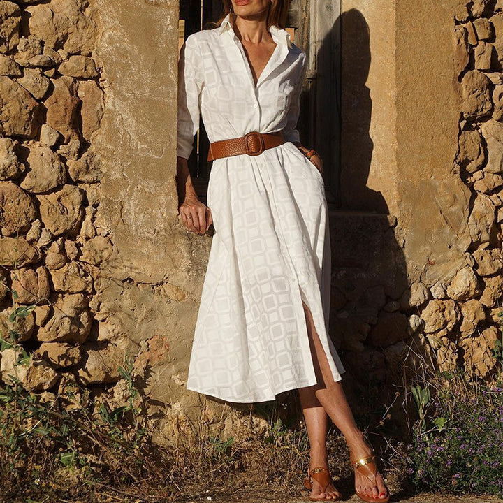 Damen Hemdkleid Drune