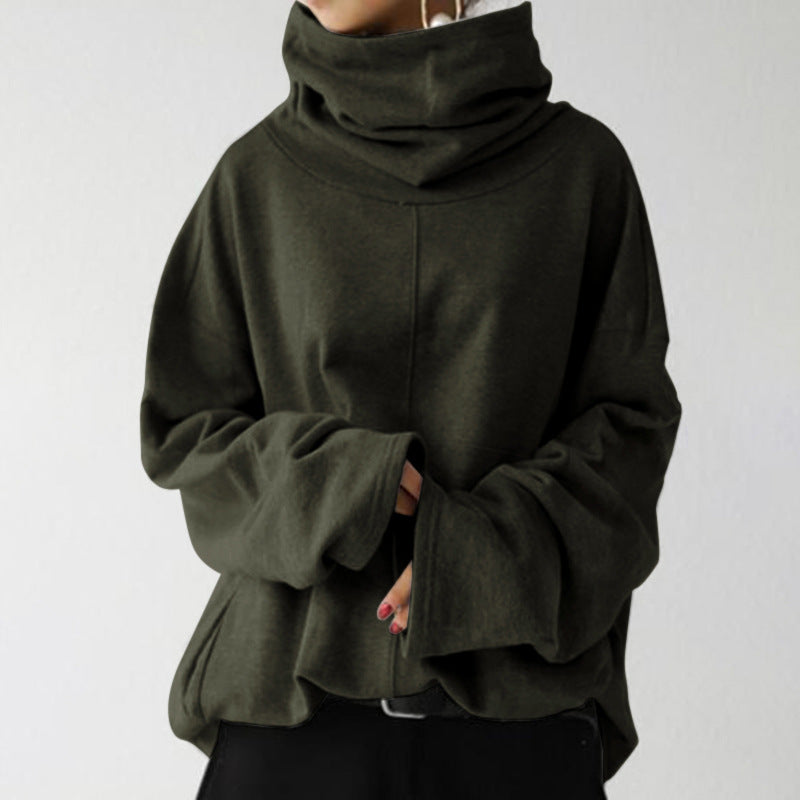 Drune | Trendiger einfarbiger Turtle-Neck Pullover