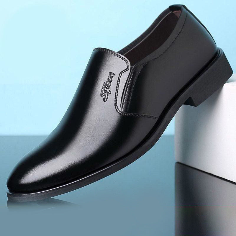 Herren Eleganter Lederslipper mit elastischem Einstieg und profilierter Gummisohle Drune