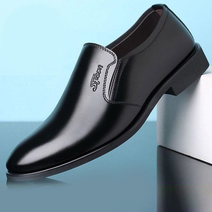 Herren Eleganter Lederslipper mit elastischem Einstieg und profilierter Gummisohle Drune