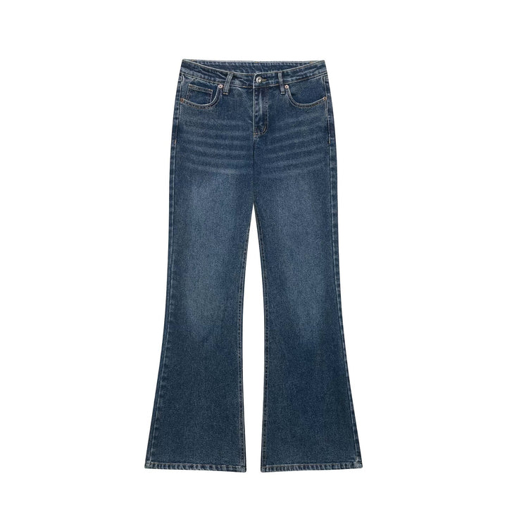 Damen Highwaist Schlagjeans mit weitem Bein und Five‑Pocket‑Design Drune