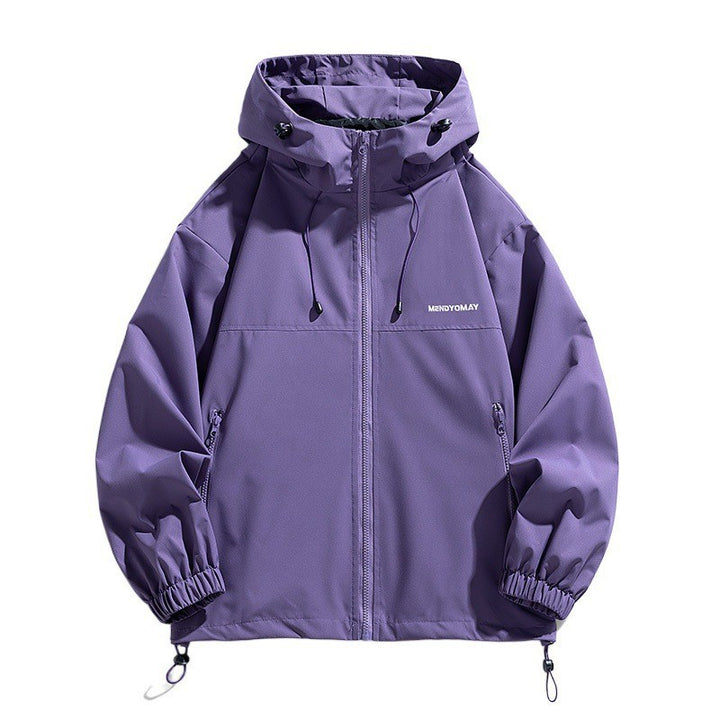 Herren Tech-Kapuzenwindbreaker mit verstellbarem Saum und wasserabweisender Membran Drune