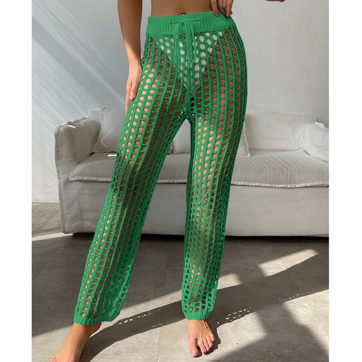 Damen Häkel-Sommerhose mit weitem Schnitt und elastischem Bund Drune