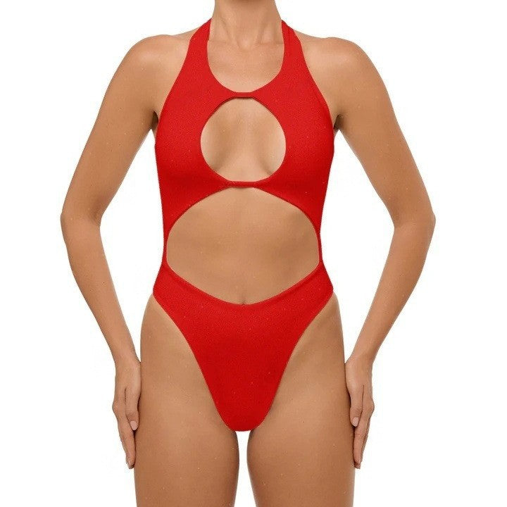 Damen Einteiler Badeanzug mit Cut-Out-Design Drune