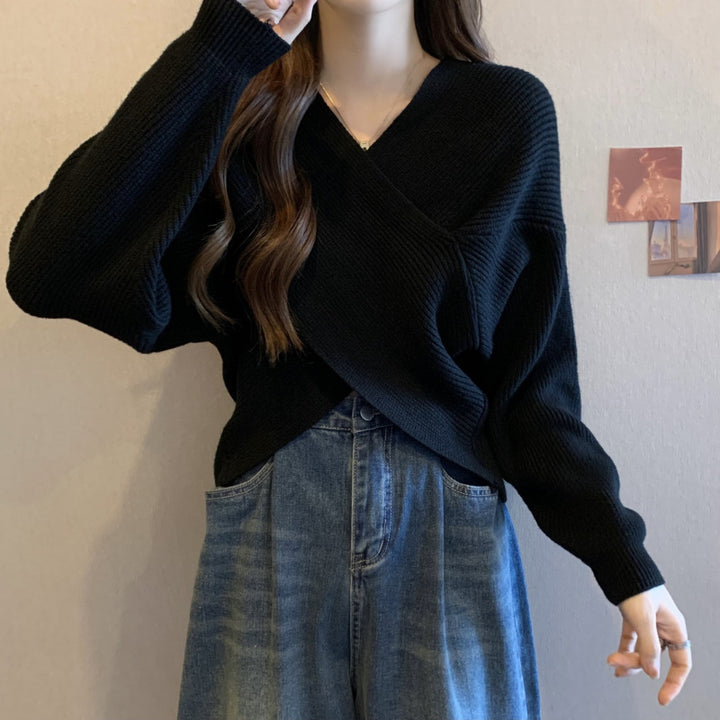Drune | Mein Herz Übergröße Crop-Pullover