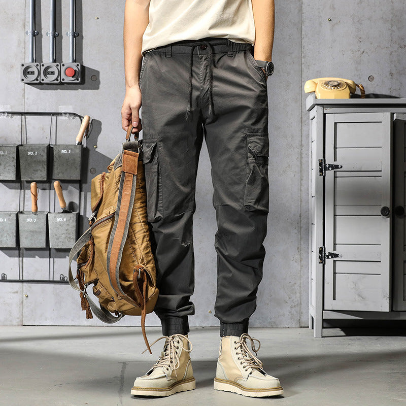 Herren Tapered‑Cargohose im Joggerstil mit elastischem Komfortbund und großzügiger Taschenorganisation Drune