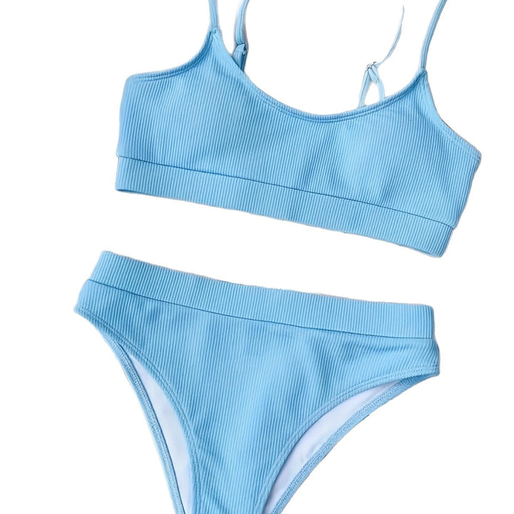 Damen Hochtailliertes Bikini-Set mit feuchtigkeitsableitendem Material Drune