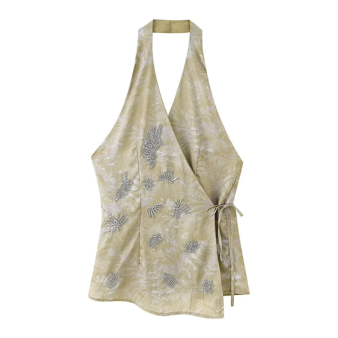 Damen elegante Culotte-Hose mit floralem Muster und weichem Material Drune