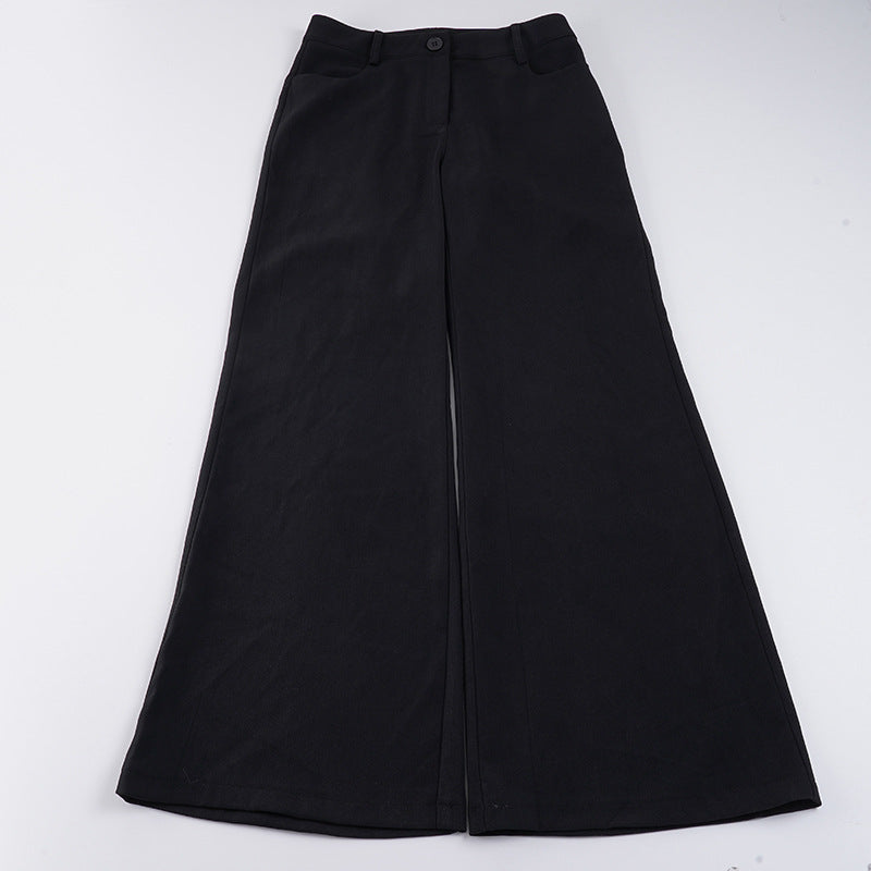 Damen Figurformende High‑Waist Flaredhose mit verdecktem Reißverschluss und Gürtelschlaufen Drune