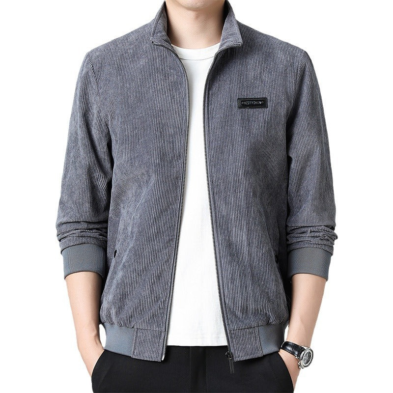 Herren Modische Steppjacke mit kragen Drune