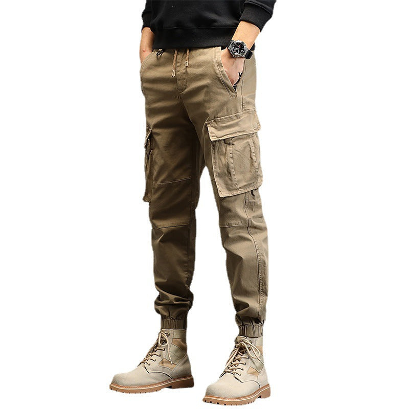 Herren Cargo-Joggerhose mit multifunktionalen Cargotaschen und elastischem Saum Drune