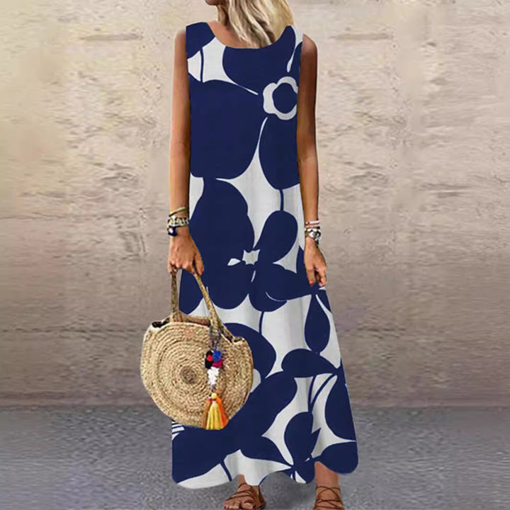 Damen Maxikleid mit floralem Muster Drune