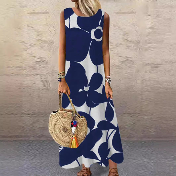 Damen Maxikleid mit floralem Muster Drune