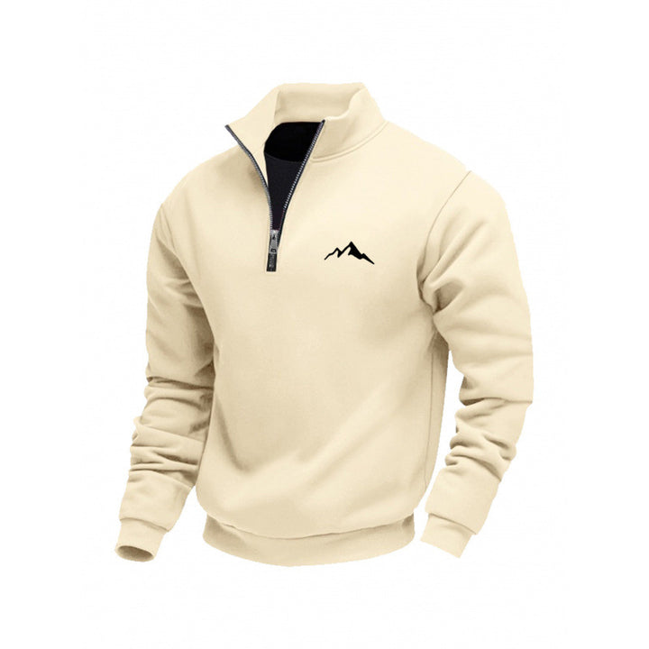 Herren Sweatshirt mit kurzem Reißverschluss Drune