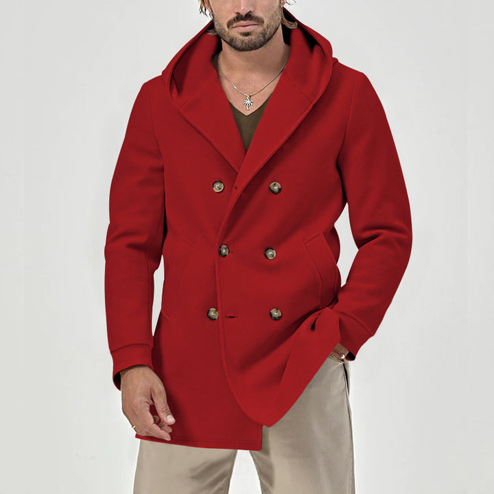 Herren stylische Woll-Mantel Drune