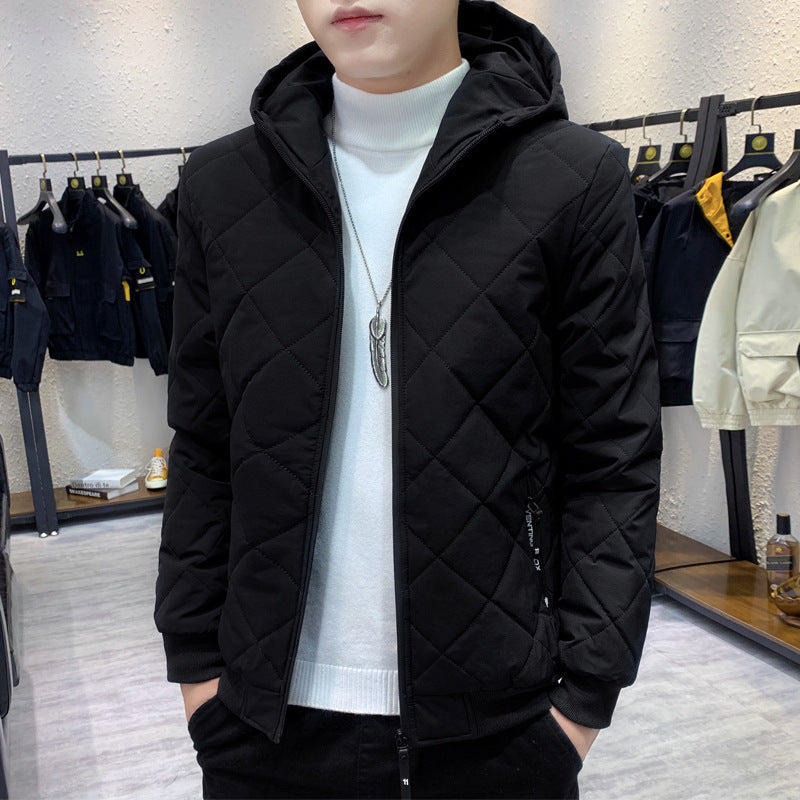 Herren Stepp-Kapuzenjacke im Slim-Fit mit Diamantsteppung und thermischer Isolierung Drune