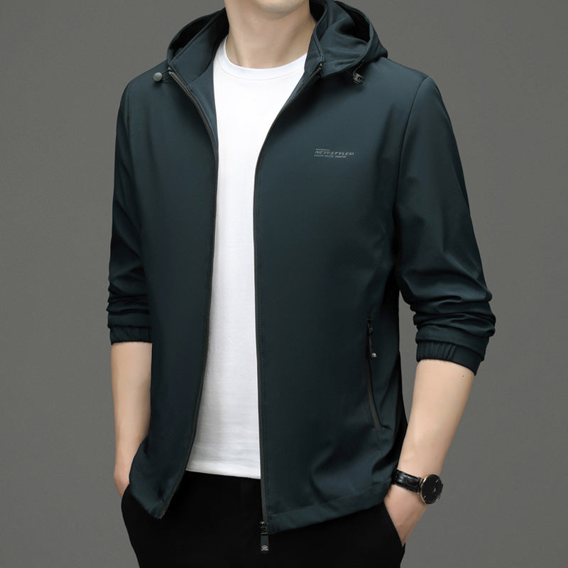 Herren leichte Sportjacke mit atmungsaktiver Membran und praktischen Taschen Drune